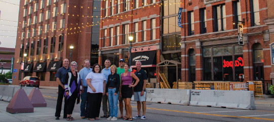 Blattner Central Minnesota Businesses Bring Festoon Lights To Downtown St. Cloud